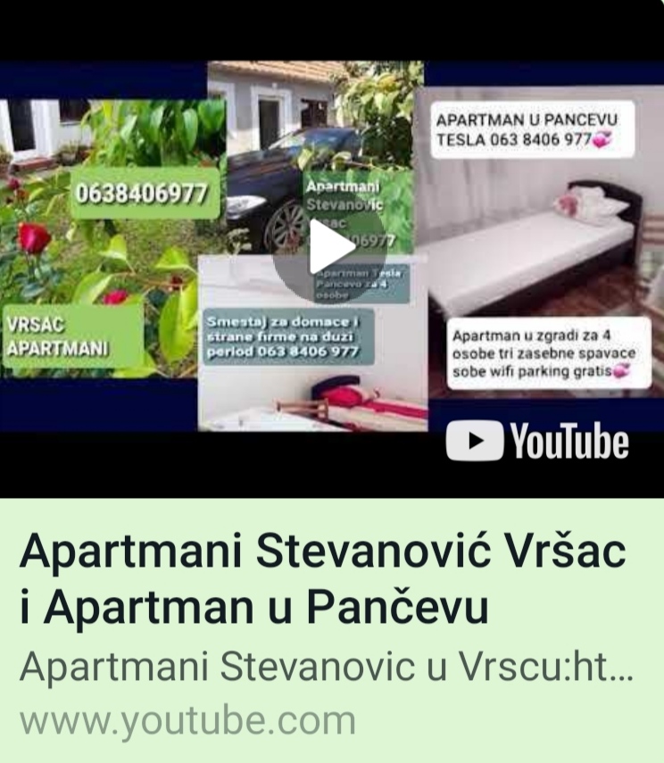 SMEŠTAJ ZA RADNIKE VRŠAC-izdavanje