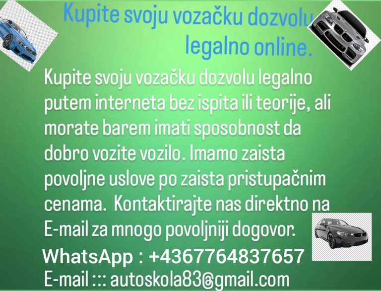 Kupite vozačku dozvolu online.